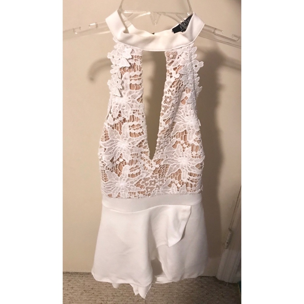 White Lace Romper
